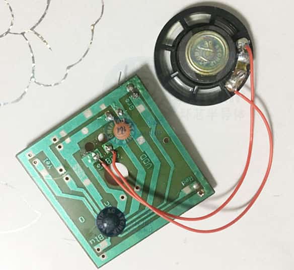 警報(bào)聲音效報(bào)警器芯片接線圖