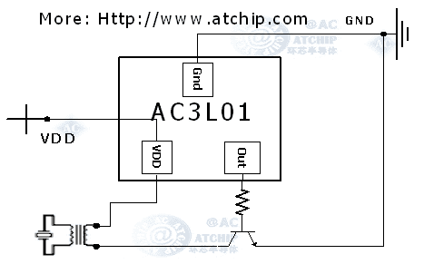 警報(bào)聲音效報(bào)警器芯片接線圖